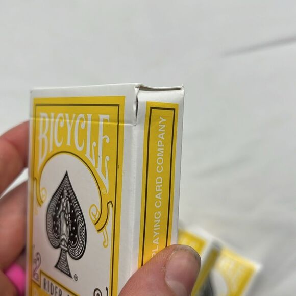 Four Decks of Yellow Bicycle Playing Cards - Picture 6 of 6